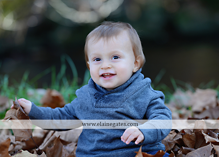 Mechanicsburg Central PA family portrait photographer outdoor boy brothers sons father mother husband wife road fence leaves water stream creek hay bale shore rocks es 13