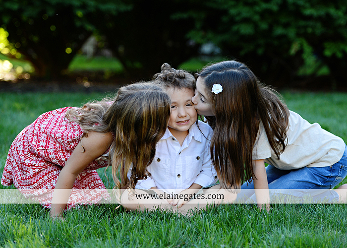 Mechanicsburg Central PA family portrait photographer outdoor children boy girls son daughters mother father husband wife grass road fence water stream creek leaves fall mf 08