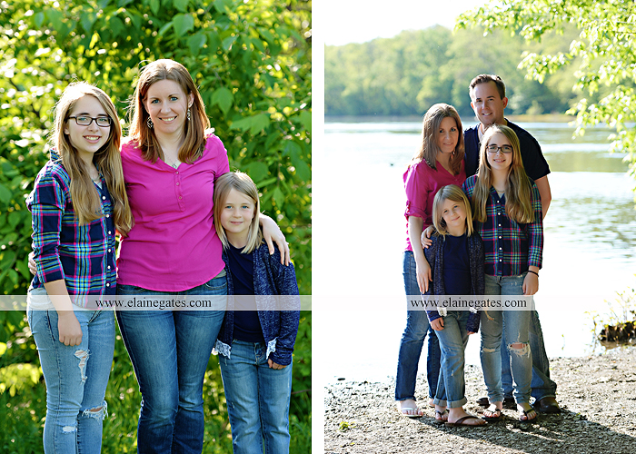 Mechanicsburg Central PA family portrait photographer outdoor children girls sisters mother father mom dad grass path water creek stream shore trees woods steps flowers sb 08