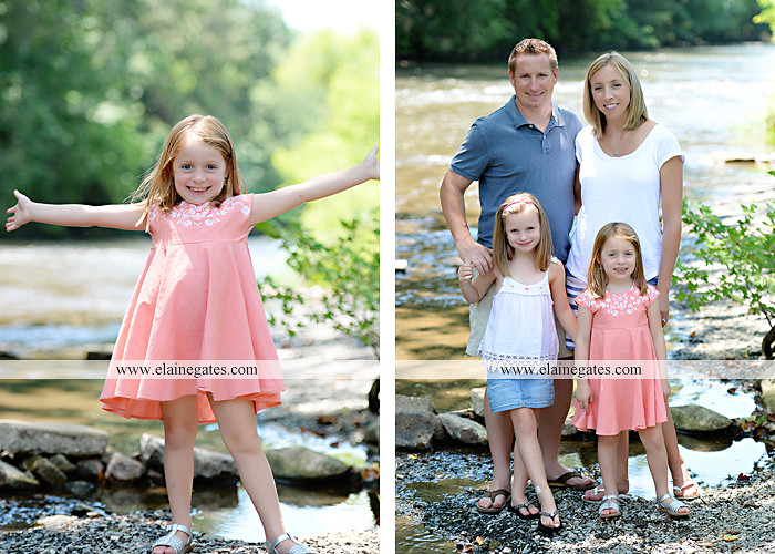 Mechanicsburg Central PA family portrait photographer outdoor children kids daughters sisters mother father field grass rocks water creek stream tb 12