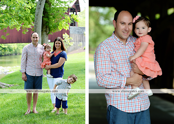 Mechanicsburg Central PA family portrait photographer outdoor children kids mother father brother sister grass trees water creek rocks covered bridge messiah college wildflowers wooden beams sf 08