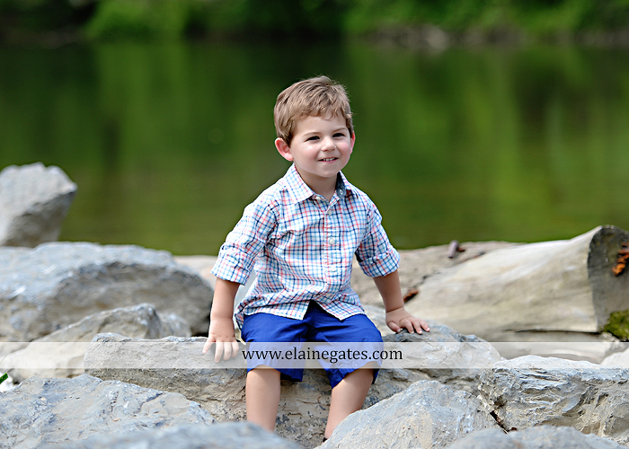 Mechanicsburg Central PA family portrait photographer outdoor children kids mother father grass trees water stream creek rocks covered bridge messiah college wildflowers wooden beams sf03