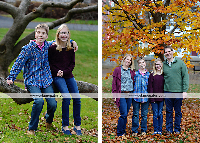 Mechanicsburg Central PA family portrait photographer outdoor girl boy sister brother husband wife father mother dickinson college grass adirondack chair path rocks stone wall leaves tree df 9