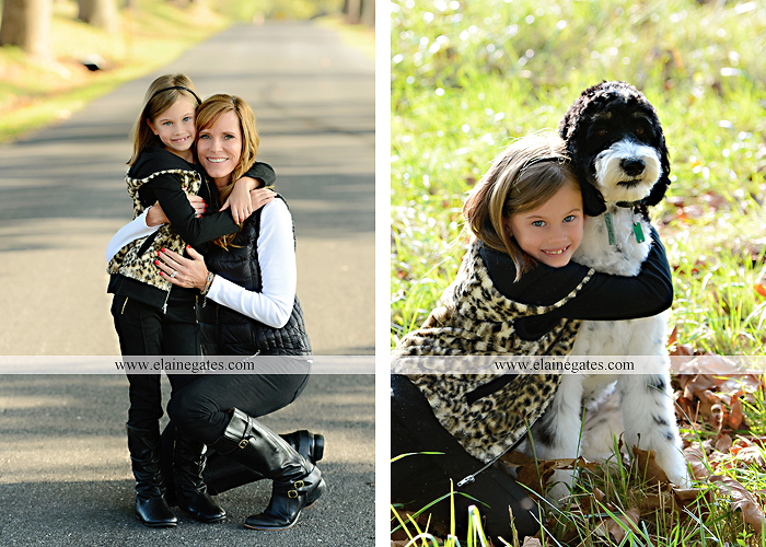 Mechanicsburg Central PA family portrait photographer outdoor girl sisters mother father husband wife road field fence hay bale dog water stream creek leaves dy 2