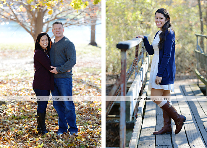 Mechanicsburg Central PA family portrait photographer outdoor girl sisters mother father leaves boiling springs lake trees wood bridge grass stone wall cc 03
