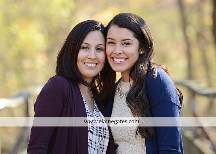 Mechanicsburg Central PA family portrait photographer outdoor girl sisters mother father leaves boiling springs lake trees wood bridge grass stone wall cc 05