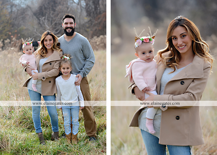 Mechanicsburg Central PA family portrait photographer outdoor girl toddler baby  mother father kiss kids field barn trees ar 06