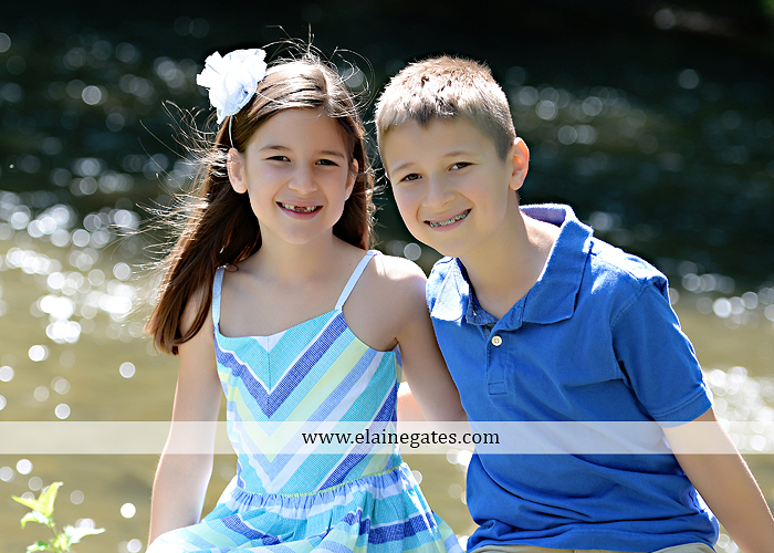 Mechanicsburg Central PA kids children portrait photographer outdoor boy girl brother sister siblings road field trees water stream creek rocks hug grass ad 09