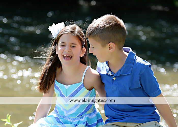 Mechanicsburg Central PA kids children portrait photographer outdoor boy girl brother sister siblings road field trees water stream creek rocks hug grass ad 10