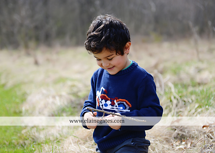 Mechanicsburg Central PA kids children portrait photographer outdoor boy mother grass field water creek stream kiss hug family rocks lh 4