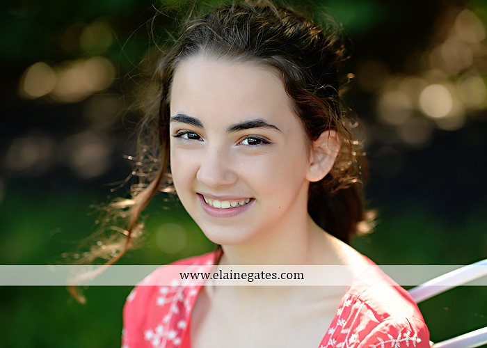 Mechanicsburg Central PA kids teenager portrait photographer outdoor girl swing grass trees iron bench hw 1