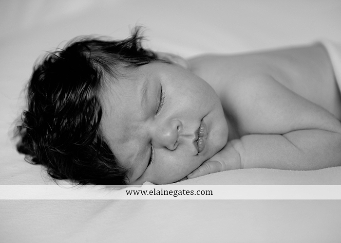 Mechanicsburg Central PA newborn baby portrait photographer boy sleeping blanket knit hat mother father son chair indoor ao 05