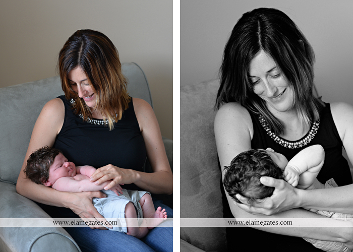 Mechanicsburg Central PA newborn baby portrait photographer boy sleeping blanket knit hat mother father son chair indoor ao 10