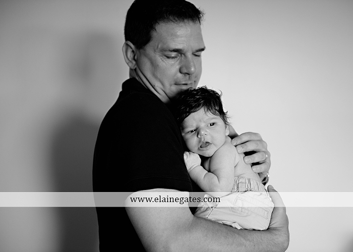 Mechanicsburg Central PA newborn baby portrait photographer boy sleeping blanket knit hat mother father son chair indoor ao 11