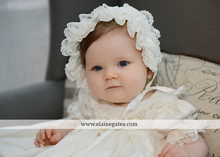 Mechanicsburg Central PA newborn baby portrait photographer girl indoor chair mother father dog quilt bed crib dress dj 1