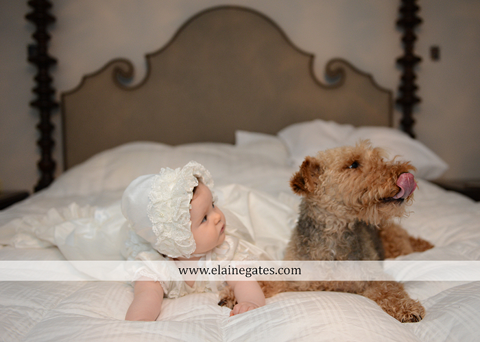 Mechanicsburg Central PA newborn baby portrait photographer girl indoor chair mother father dog quilt bed crib dress dj 4