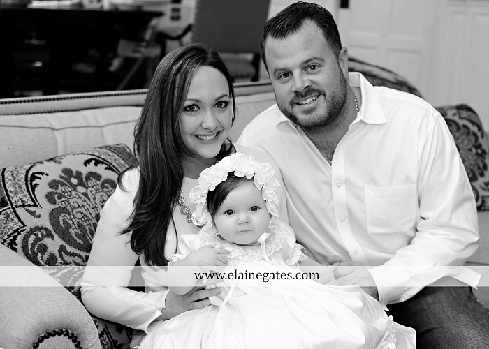 Mechanicsburg Central PA newborn baby portrait photographer girl indoor chair mother father dog quilt bed crib dress dj 7