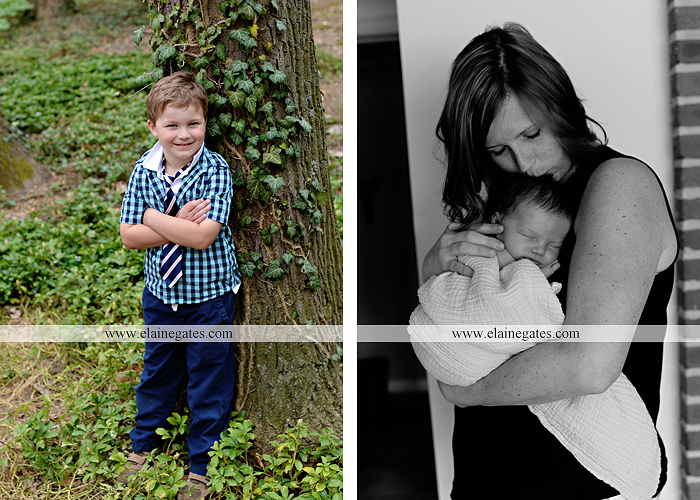 Mechanicsburg Central PA newborn baby portrait photographer girl sleeping indoor blanket brother bow tutu outdoor trees father mother family km 15