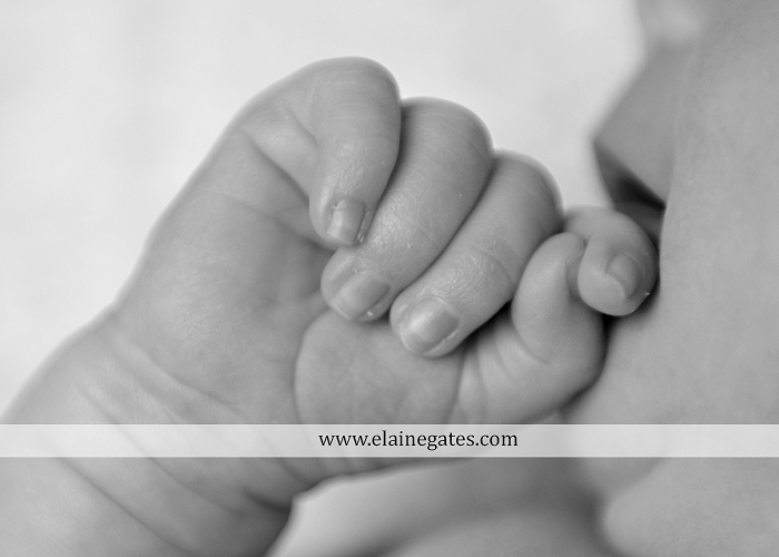 Mechanicsburg Central PA newborn baby portrait photographer girl sleeping indoor blanket sister bow hand fingers feet kiss km 7