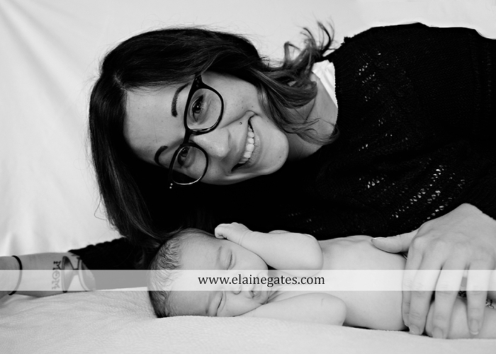 Mechanicsburg Central PA newborn baby portrait photographer girl sleeping indoor blanket sister mother jm 08