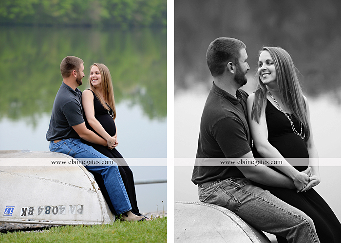 Mechanicsburg Central PA portrait photographer maternity outdoor field pinchot state park Lewisberry lake water boat dock holding hands kiss jb 2