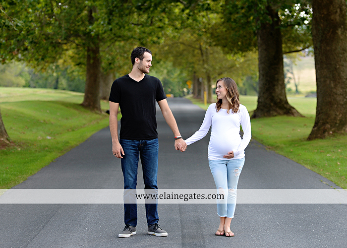 mechanicsburg-central-pa-portrait-photographer-maternity-outdoor-mother-father-road-hay-bale-tree-water-creek-stream-fence-baby-belly-hug-kiss-holding-hands-cl-1