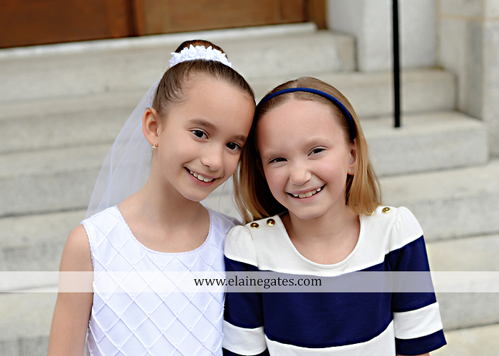 Mechanicsburg Central PA portrait photographer outdoor indoor church stained glass window pews steps door prayer first holy communion rosary beads st. patrick cathedral harrisburg ad 04