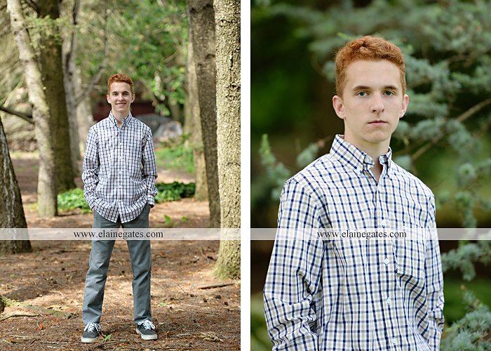 Mechanicsburg Central PA senior portrait photographer outdoor boy male formal trees woods grass wood pile forest ap 6