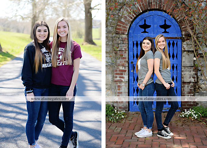 Mechanicsburg Central PA senior portrait photographer outdoor girl female Venue Chilton road trees brick wall stone wall stone arch steps iron gate MASH mechanicsburg area senior high nl 1