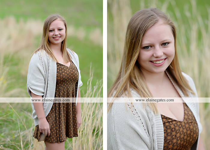 Mechanicsburg Central PA senior portrait photographer outdoor girl female field grass trees flowers road fence water stream creek rock mother mom as 1