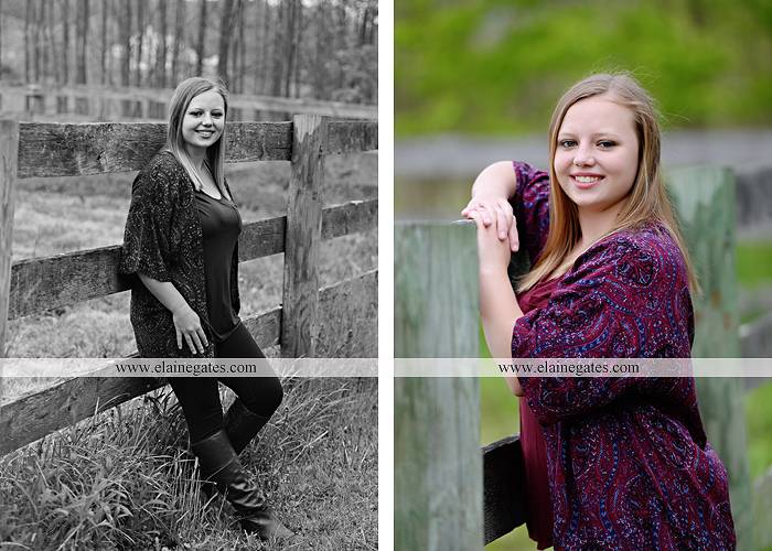 Mechanicsburg Central PA senior portrait photographer outdoor girl female field grass trees flowers road fence water stream creek rock mother mom as 4