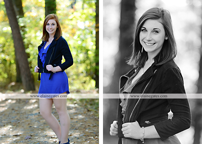 Mechanicsburg Central PA senior portrait photographer outdoor girl female formal rustic bridge stone brick wall road trees covered bridge messiah college wooden beams water stream creek leaves zm 11