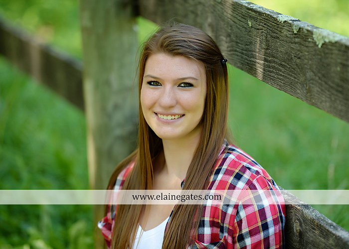 Mechanicsburg Central PA senior portrait photographer outdoor girl female formal swing iron bench tree hammock grass wildflowers field millers burg basketball road water stream creek fence rocks kb 10