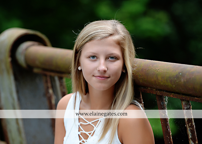 Mechanicsburg Central PA senior portrait photographer outdoor girl female formal swing tree iron bench wildflowers hammock bridge covered bridge messiah college field water ls 07