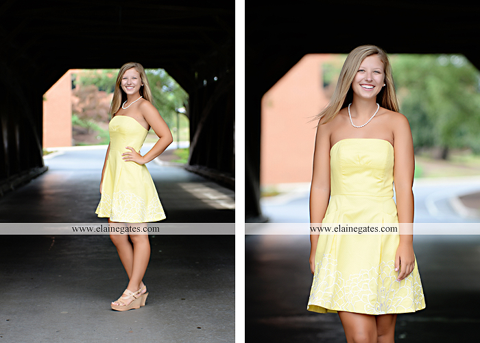 Mechanicsburg Central PA senior portrait photographer outdoor girl female formal swing tree iron bench wildflowers hammock bridge covered bridge messiah college field water ls 09