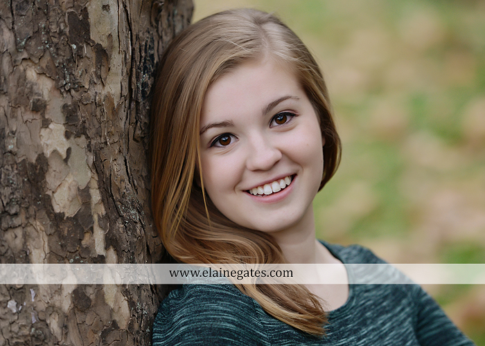 Mechanicsburg Central PA senior portrait photographer outdoor girl female road field fence water stream creek leaves fall hammock wooden swing grass rocks mp 02