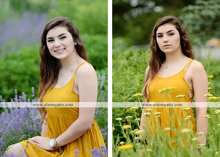 Mechanicsburg Central PA senior portrait photographer outdoor girl formal grass bench swing hammock wildflowers road field fence tree creek brick wall gate doorway steps staircase windows ed06