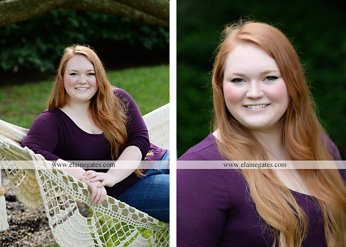 Mechanicsburg Central PA senior portrait photographer outdoor girl formal swing hammock iron bench grass Red Land high school ld 4