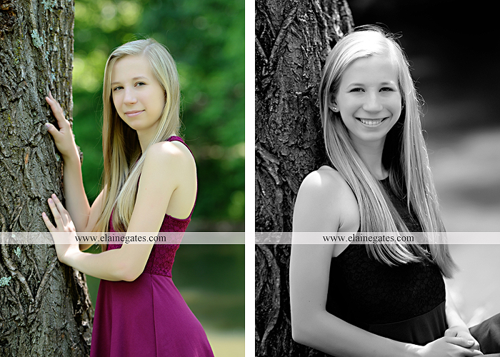 Mechanicsburg Central PA senior portrait photographer outdoor girl formal swing hammock iron bench grass field chair bow road tree water stream creek fence hw 8