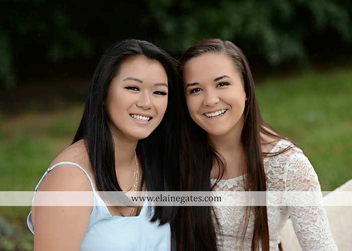 Mechanicsburg Central PA senior portrait photographer outdoor girl formal swing hammock iron bench grass wildflowers road train steps trees shore water stream creek bk 03