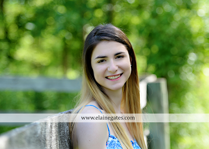 Mechanicsburg Central PA senior portrait photographer outdoor girl formal swing hammock iron bench road grass field water creek stream fence wildflowers tree sm 08