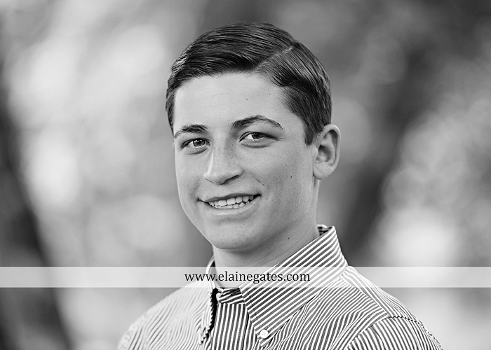 Mechanicsburg Central PA senior portrait photographer outdoor guy male formal trees rocks covered bridge messiah college water creek stream wooden beams golf lacrosse goal trinity bt 02