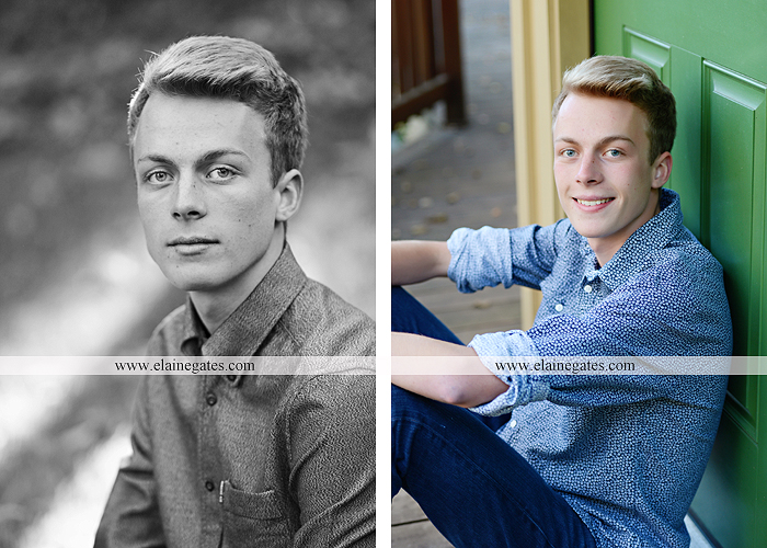 Mechanicsburg Central PA senior portrait photographer outdoor guy male stone wall ivy mums stairs wooden bridge trees grass door leaves path jg 4
