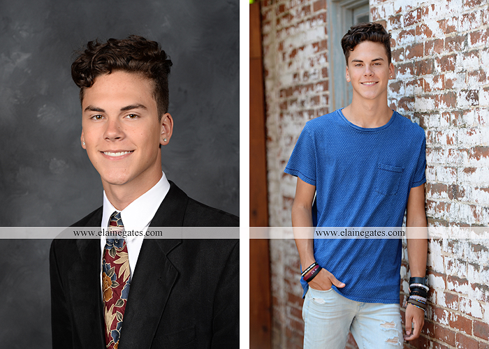 mechanicsburg-central-pa-senior-portrait-photographer-outdoor-male-guy-formal-brick-wall-urban-wooden-door-cracked-paint-bench-ukulele-ls-1