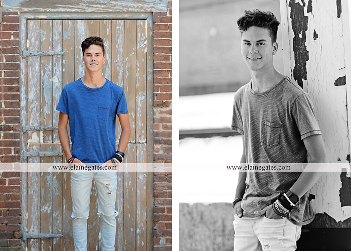 mechanicsburg-central-pa-senior-portrait-photographer-outdoor-male-guy-formal-brick-wall-urban-wooden-door-cracked-paint-bench-ukulele-ls-3