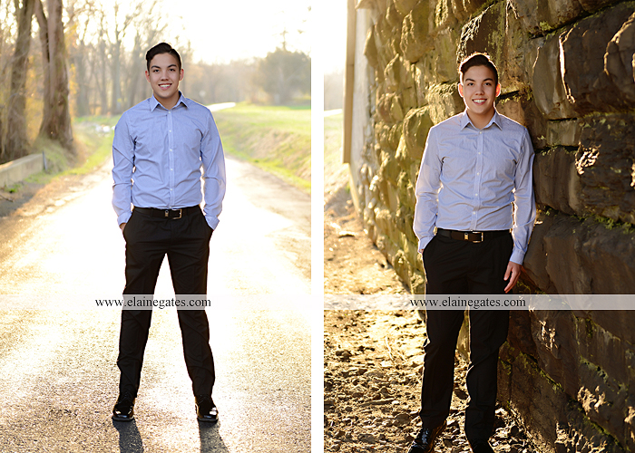 Mechanicsburg Central PA senior portrait photographer outdoor male guy stone wall bridge underpass field tennis court serve lk 2