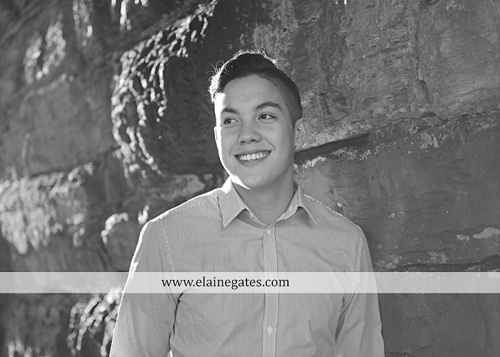 Mechanicsburg Central PA senior portrait photographer outdoor male guy stone wall bridge underpass field tennis court serve lk 3