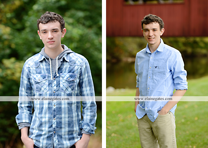 Mechanicsburg Central PA senior portrait photographer outdoor studio formal male guy violin rustic bridge grass trees covered bridge messiah college wooden beams jb 4