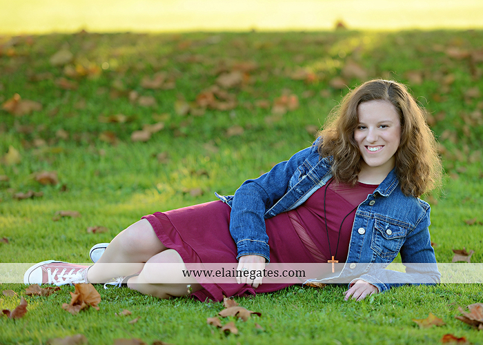 Mechanicsburg Central PA senior portrait photographer outdoor studio girl female sisters hammock grass field gymnastics music instruments fence water creek stream jks 06