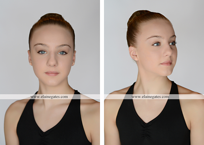 Mechanicsburg Central PA teenager portrait photographer indoor studio girl ballet dance posing headshot jw 1